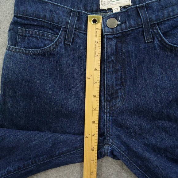 Current Elliott Jeans Womens 27 Blue Stove Pipe Straight Leg High Rise Zip New - Picture 12 of 16